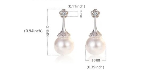 Elegant pearl earrings