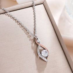 Simple Smart Necklace Two-color Electroplating