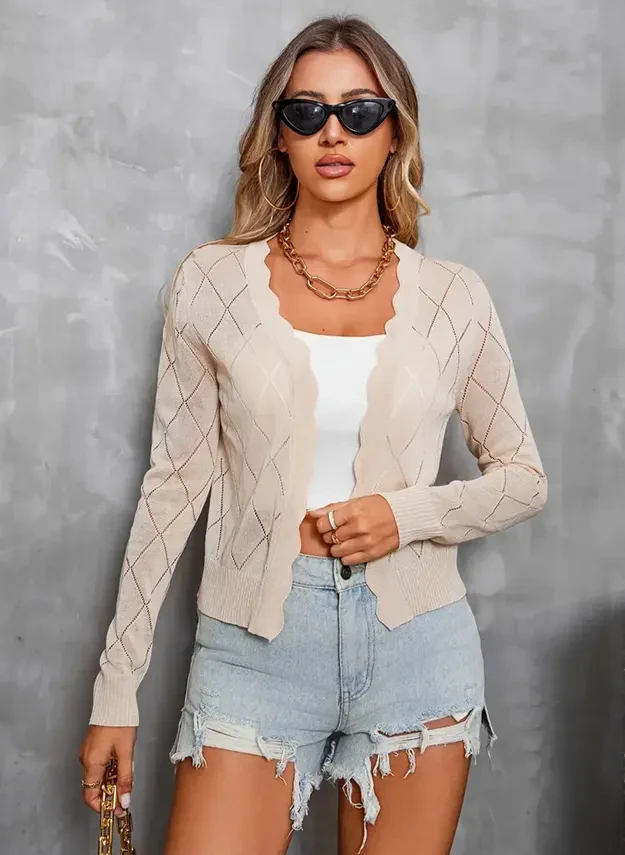 A Cold-themed Cardigan Top