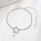 Women's Fashion Personality Five-pointed Star Heart Shape Rhinestone Bead Necklace Anklet