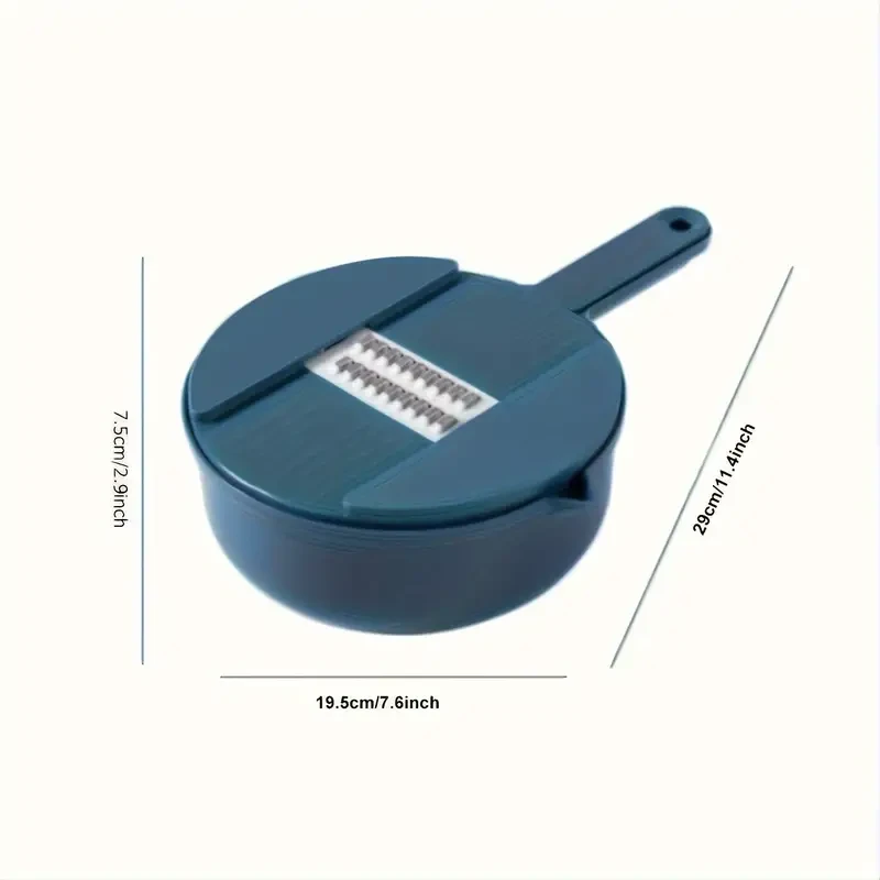 12-in-1 Multi-Functional Vegetable Chopper - Manual Slicer, Shredder, and Grater for Carrots, Potatoes, Radish