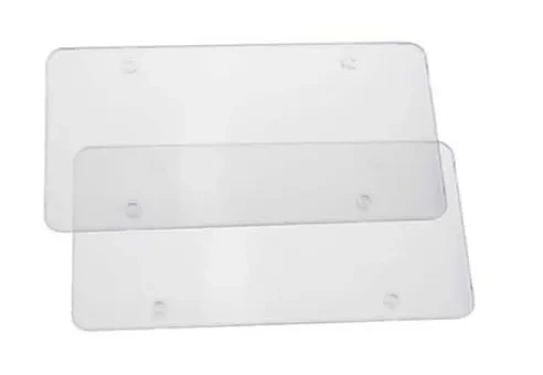 Car License Plate Frame, License Plate Frame Transparent White Plane