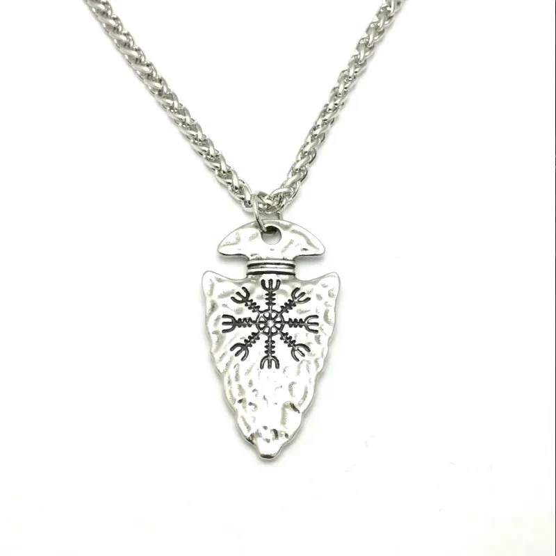 Viking Pirate Spear Rune Party Punk Necklace
