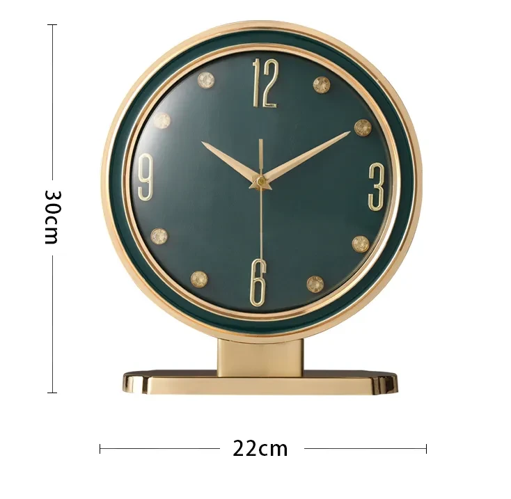 Leather Creative Placement Home Fashion Desk Clock