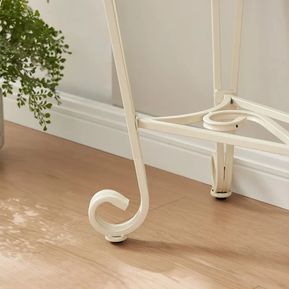 2nd Tier Modern Tempered Glass Console Table, Entrance Table, Sofa Table With Storage Shelves
