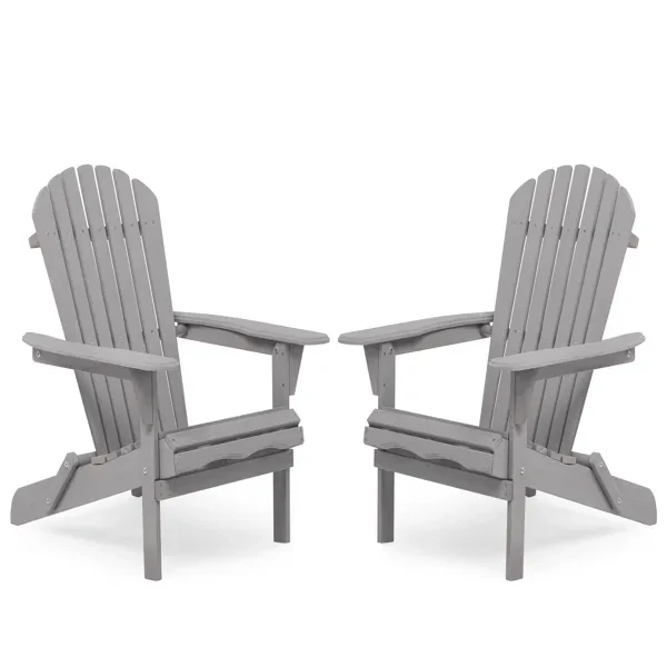 Two Piece Outdoor Solid Wood Folding Beach Chair, Frog Chair, Courtyard Folding Chair
