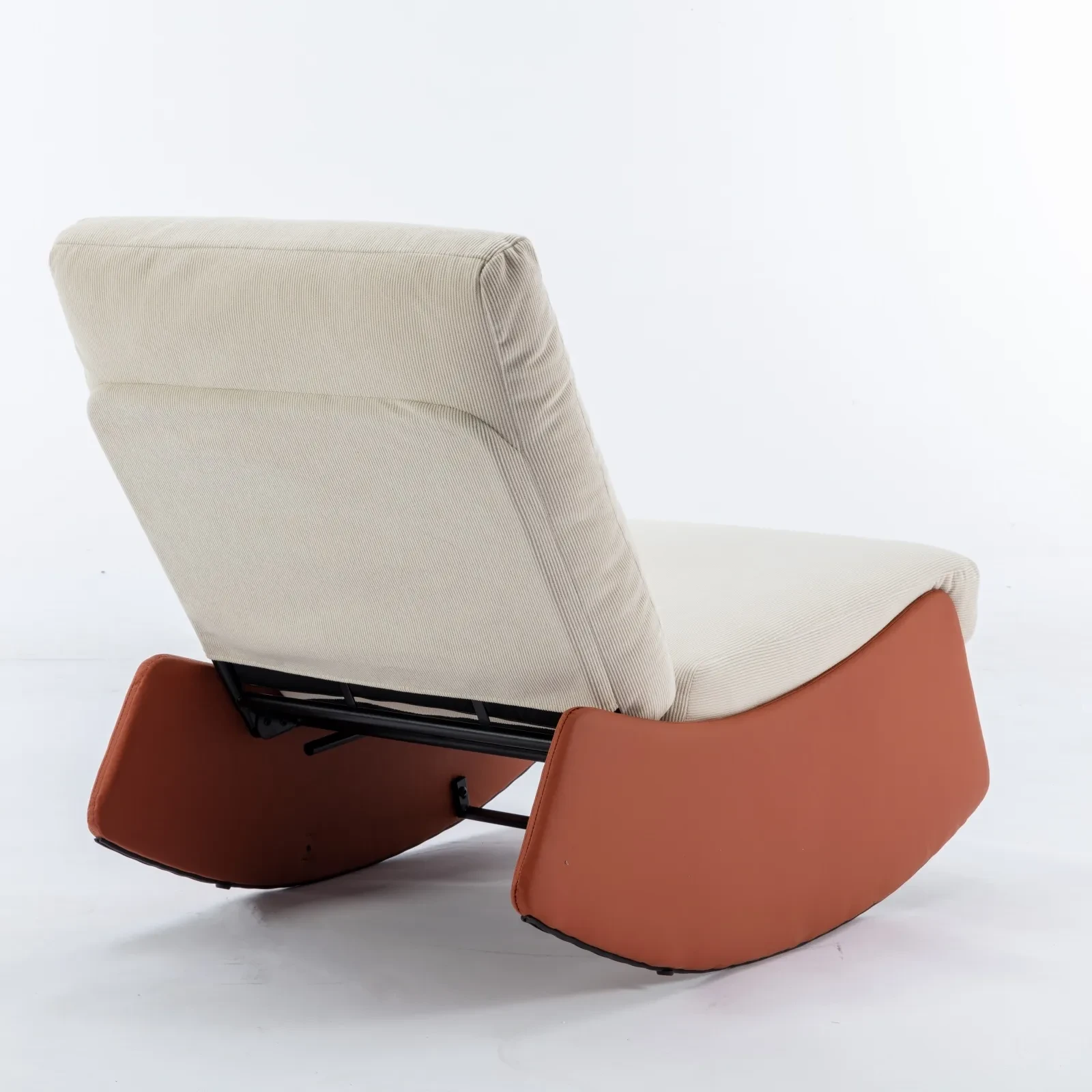 Modern Rocking Chair Recliner, Comfy Rocker Nursery Chair With Footrest, Accent Reading Chair, Uphol