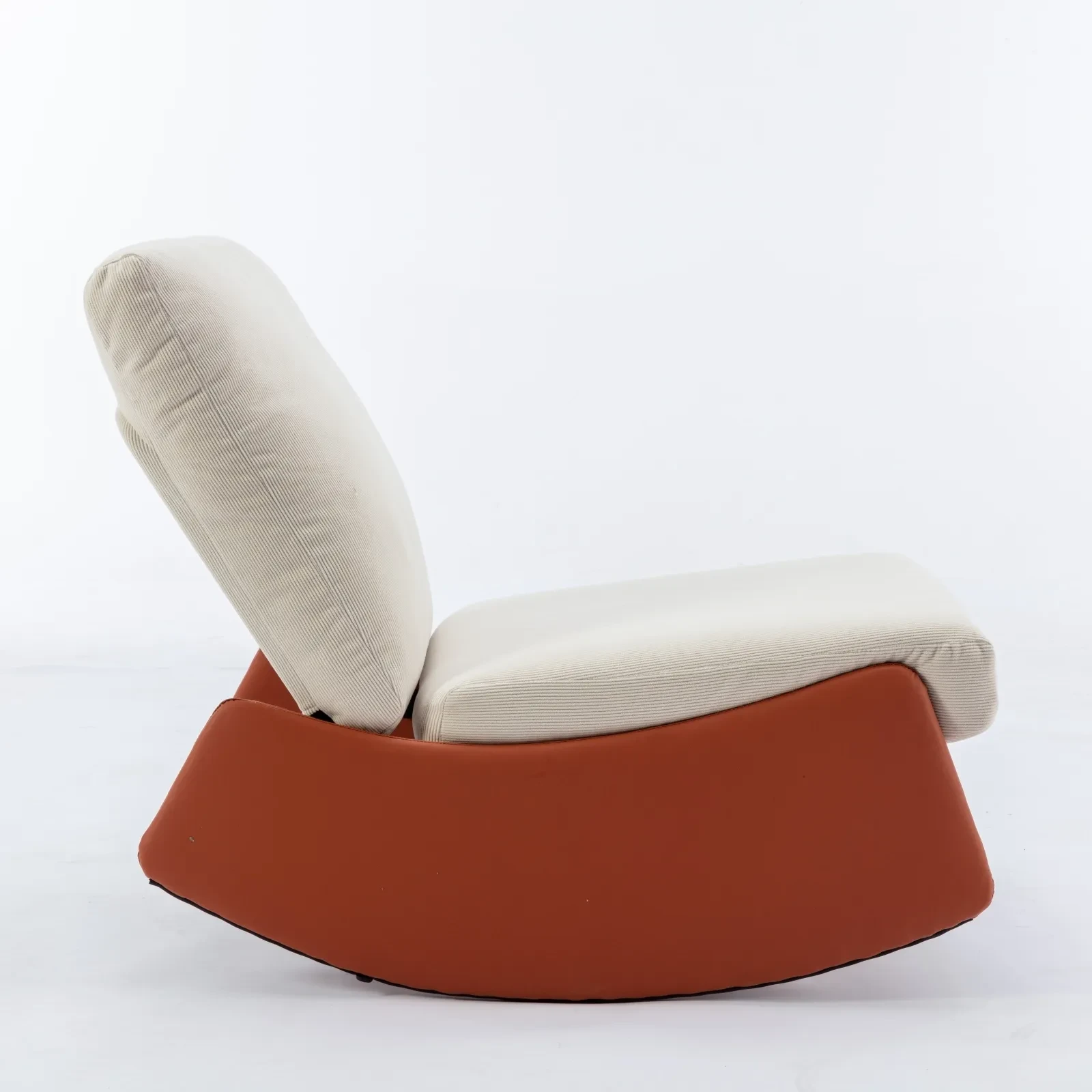 Modern Rocking Chair Recliner, Comfy Rocker Nursery Chair With Footrest, Accent Reading Chair, Uphol