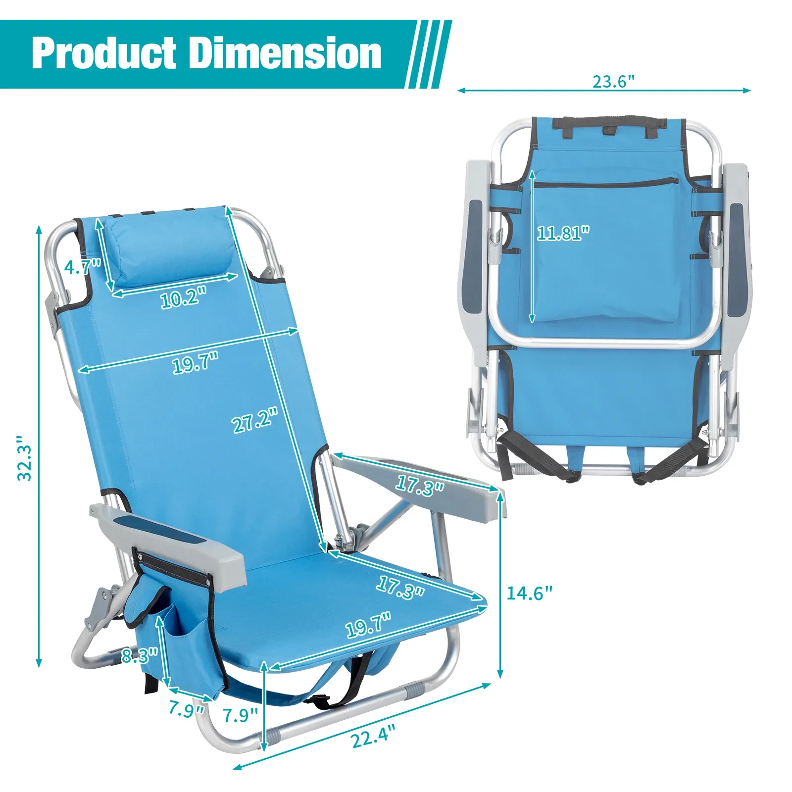 Blue Beach Chair