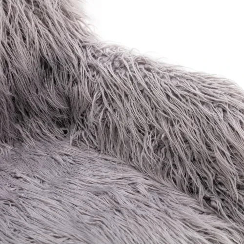 Modern Faux Fur Home Office Chair, Hairy Chair For Girls, Gilded Base Makeup Chair