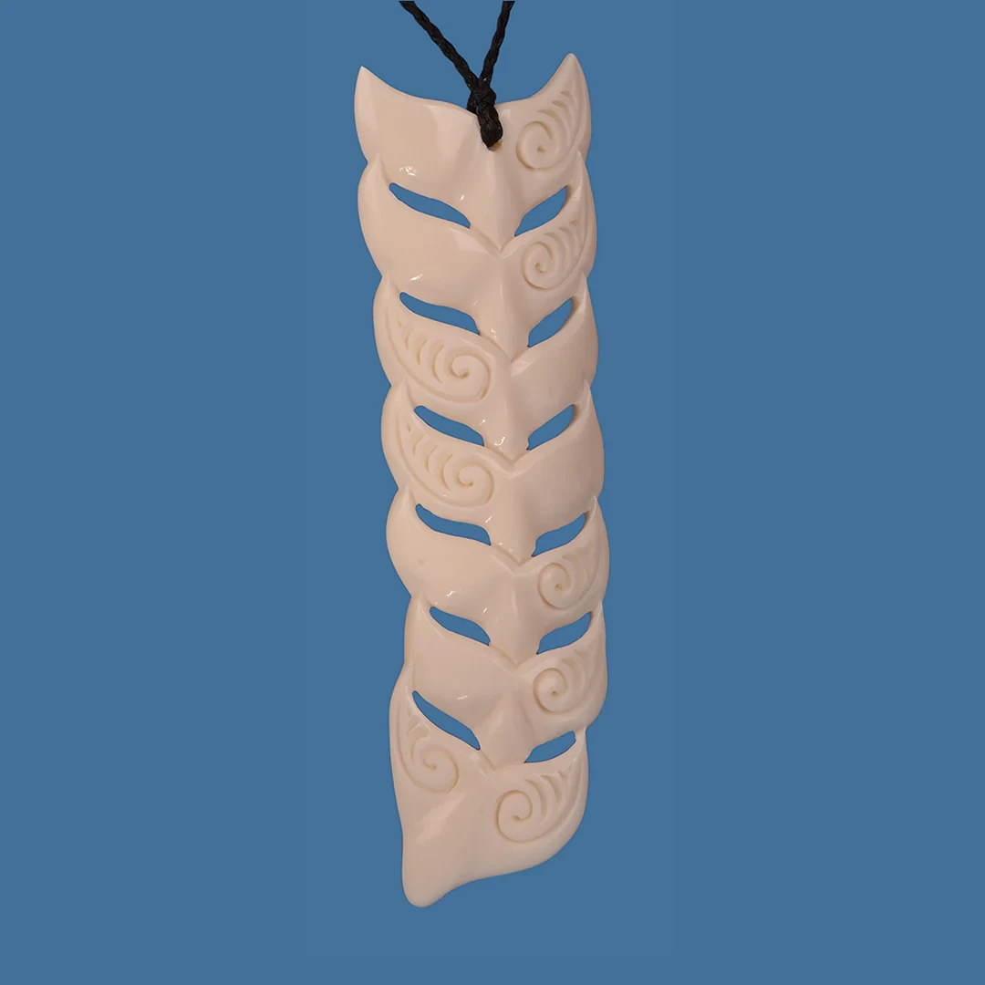 XL Bone Whale Tail