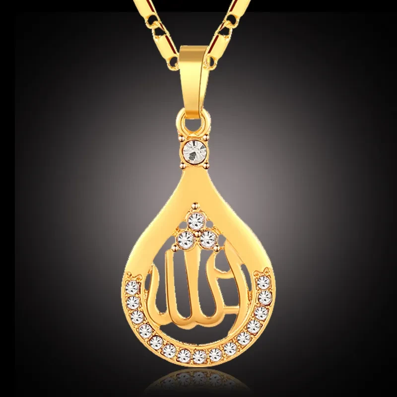 Creative Middle East Drop-shaped Copper Necklace