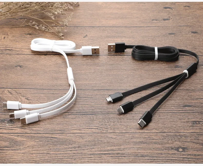 Three-in-one data cable