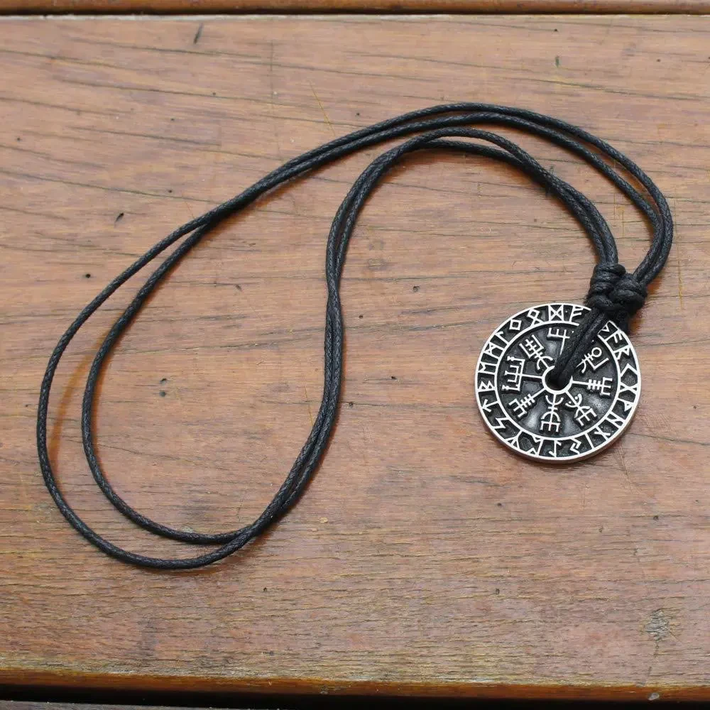 Hollow Viking Ethnic Style Rune Pendant Necklace