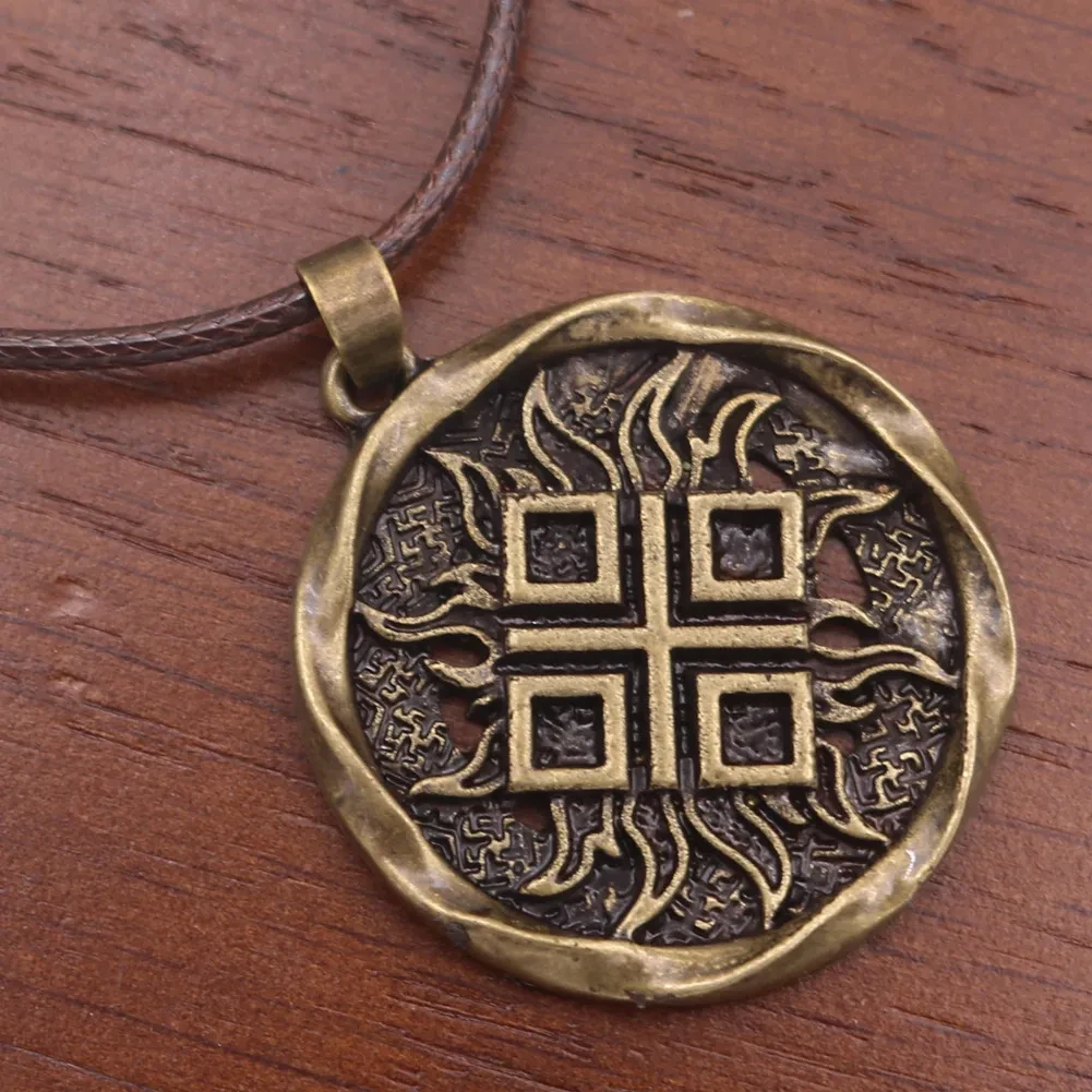 European And American Popular Viking Rune Metal Necklace