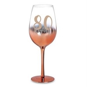 80 Rose Gold Ombre Wine Glass 430ml