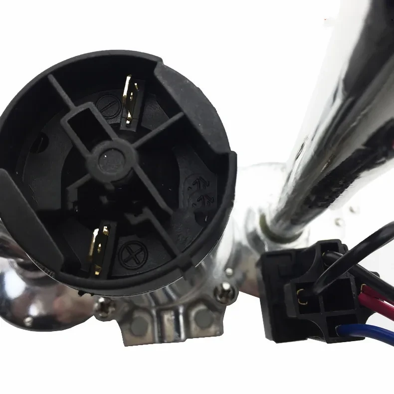 Car And Motorcycle Modified 12V/24V Double Pipe Conjoined Electric Horn With Air Pump