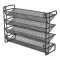 4 Tiers Metal Spice Rack Kitchen Countertop Cupboard Spice Herb Jar Storage Shelf