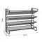 4 Tiers Metal Spice Rack Kitchen Countertop Cupboard Spice Herb Jar Storage Shelf