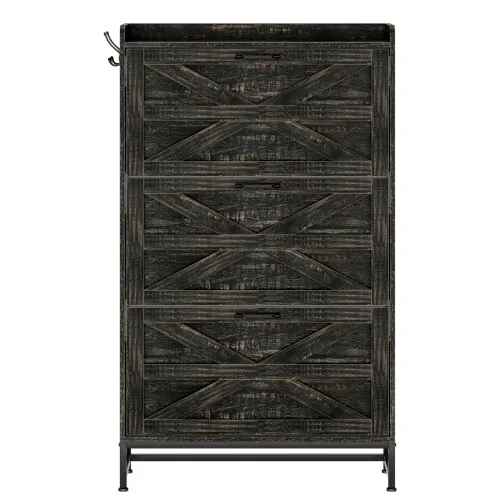 Shoe Cabinet, Entry Home Shoe Cabinet, Entrance Balcony Storage Cabinet, Large Capacity Shoe Rack, Grey