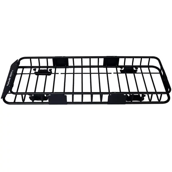 Roof Luggage Rack Basket, 64 Inch Black Steel
