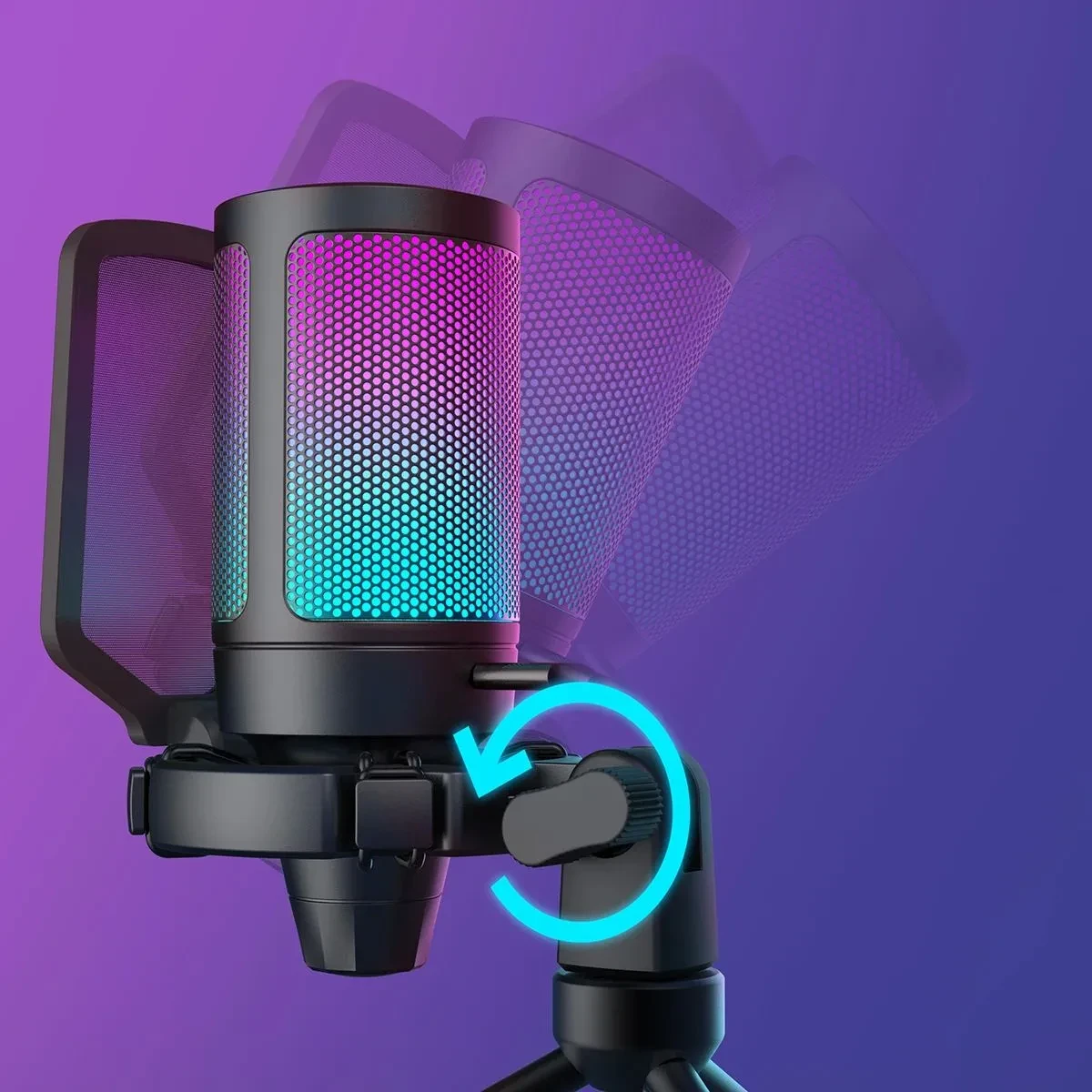 USB Condenser Gaming Microphone, For PC PS4 PS5