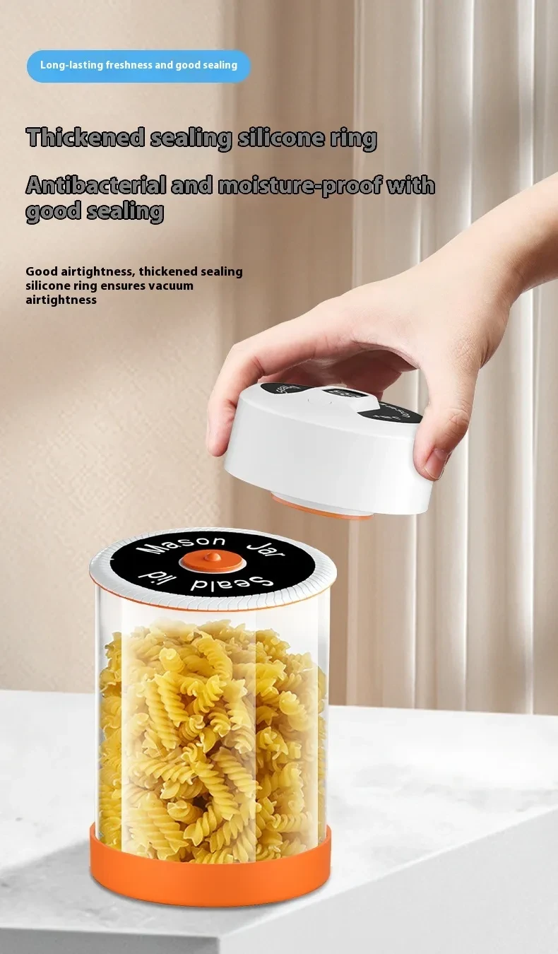 Mason Jar Sealing Machine Electric Vacuum Sealing Machine Kitchen Gadgets