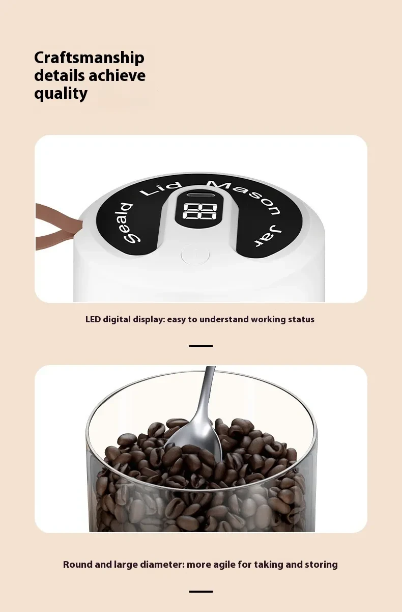 Mason Jar Sealing Machine Electric Vacuum Sealing Machine Kitchen Gadgets
