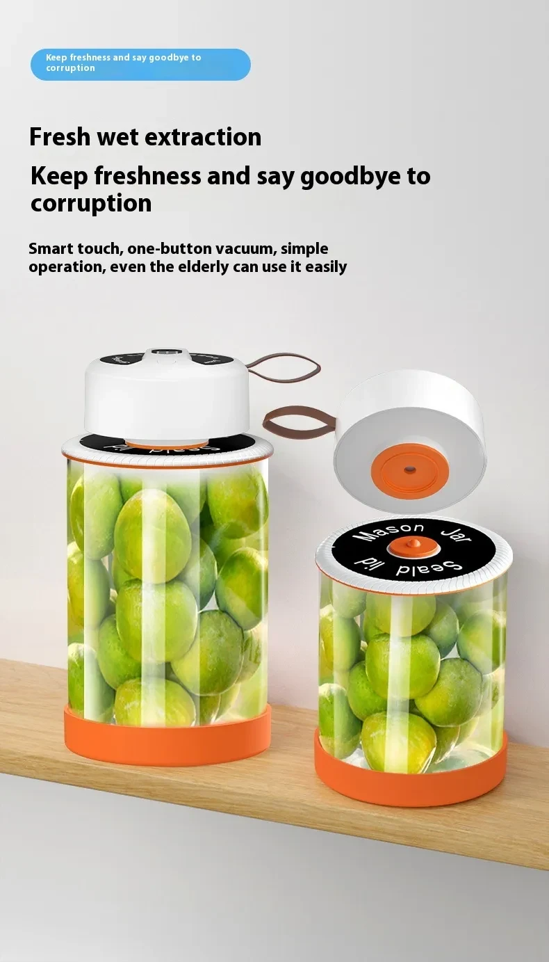 Mason Jar Sealing Machine Electric Vacuum Sealing Machine Kitchen Gadgets