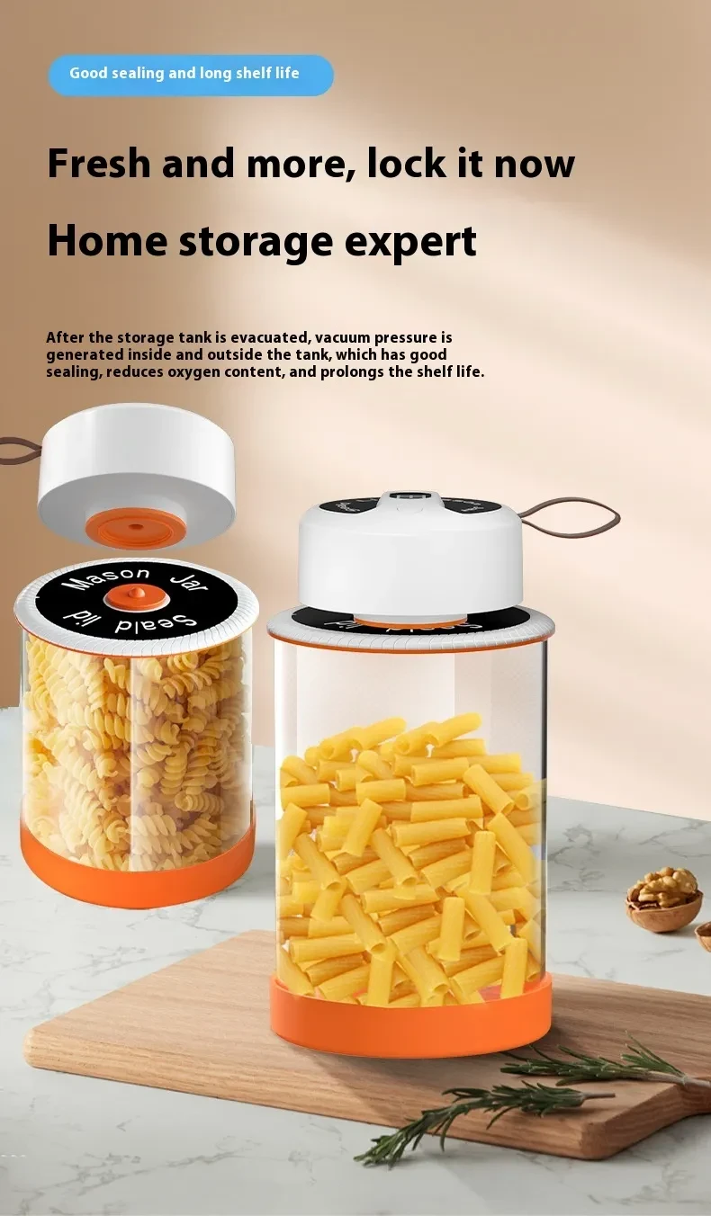 Mason Jar Sealing Machine Electric Vacuum Sealing Machine Kitchen Gadgets