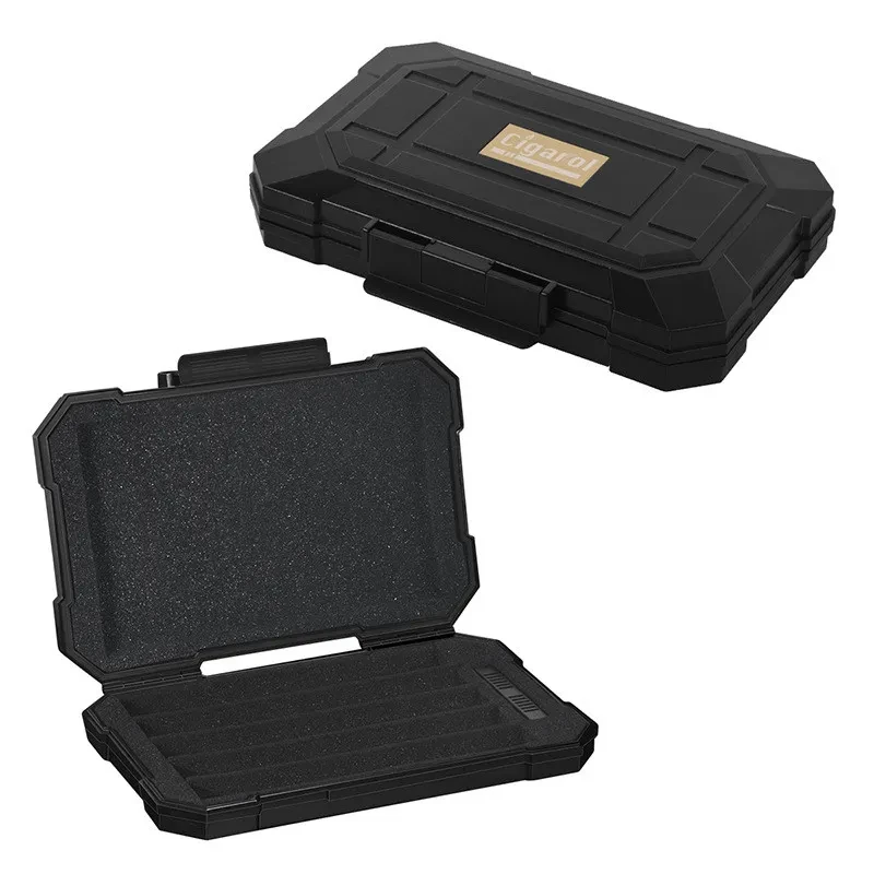 Portable Cigar Case for Business Travel Plastic Sponge