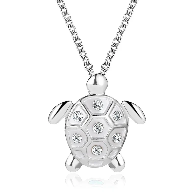 Cute little turtle pendant clavicle chain