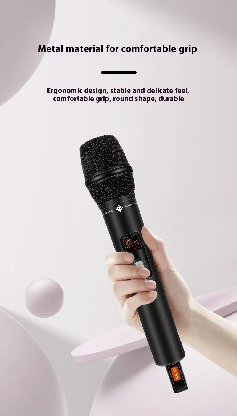 Wireless Microphone One-to-two FM Stage Performance Microphone