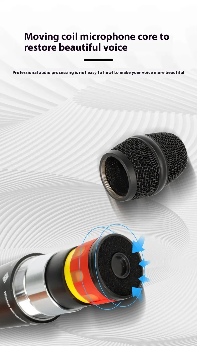 Wireless Microphone One-to-two FM Stage Performance Microphone