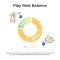 Interactive Bouncing Ball For Dogs, Automatic Smart Toy, Self-moving Rotating Stimulating Pet Entertainment, Noise-Reducing Urchin Cover, USB Rechargeable Dog Toy, Dog Electric Interactive Toy