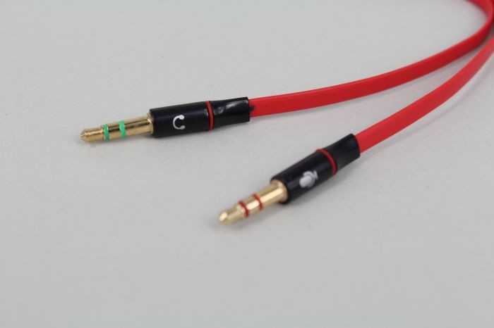 Double line computer headset headset adapter to mobile phone headset in computer 3.5mm audio line