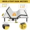 Ergonomic Queen Size Adjustable Bed, Zero Gravity Base For Stress Management Head And Foot Incline, Wireless Remote Control, Massage, Under Bed Nightlight, And USB Ports