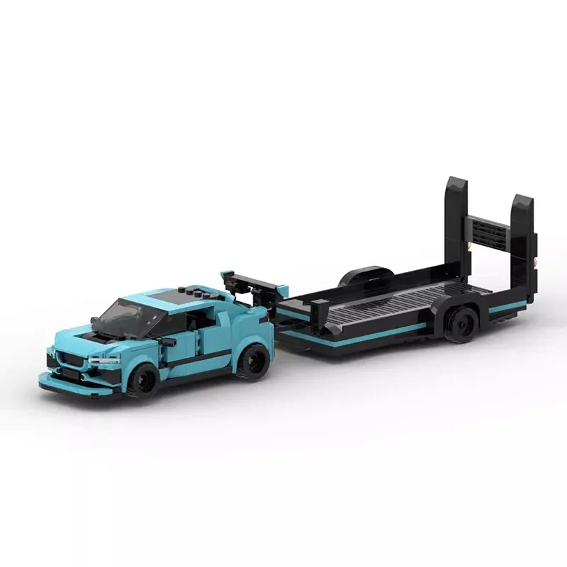 MOC Building Blocks Luxury Trailer Splicing Toy Gift Car Model Gift