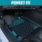 Car Floor Mats For 17-20 Hyundai Elantra No Fit GT All-Weather TPE Rubber Black