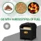 Black, Square Pizza Oven With Handle, Iron Charcoal Oven