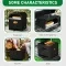 Black, Square Pizza Oven With Handle, Iron Charcoal Oven