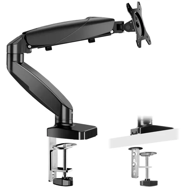 Adjustable Monitor Arm, Suitable For Desktop Installation, Suitable For 15-27 Inch Monitors, With A Load-bearing Capacity Of Up To 15.4 Pounds