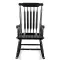 Black Poplar Windsor Wood Rocking Chair