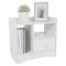 Bedroom Bedside Table Night Stand Cabinet with Drawer Home Storage Organizer White