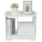 Bedroom Bedside Table Night Stand Cabinet with Drawer Home Storage Organizer White