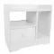 Bedroom Bedside Table Night Stand Cabinet with Drawer Home Storage Organizer White