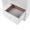 Bedroom Bedside Table Night Stand Cabinet with Drawer Home Storage Organizer White