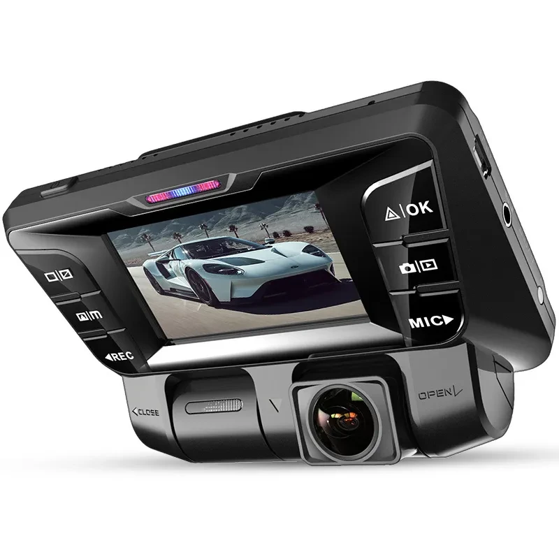 Car Driving Recorder HD Night Vision Dual-Lens Panoramic View Driving Recorder