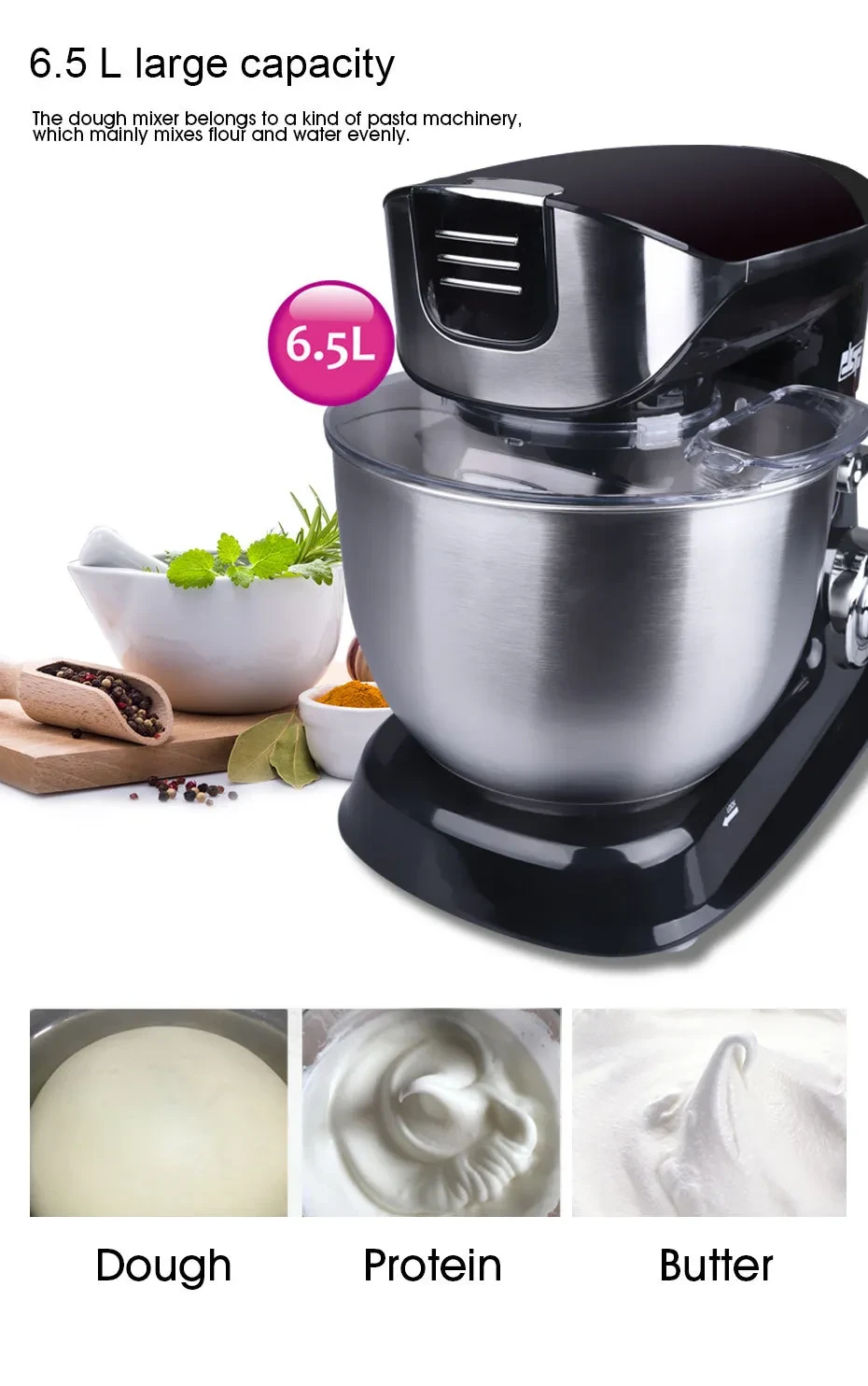 Three-in-one Household Multi-function And Noodle Machine Fully Automatic Juicer Meat Cooking Machine Stirring Chef Machine
