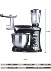 Three-in-one Household Multi-function And Noodle Machine Fully Automatic Juicer Meat Cooking Machine Stirring Chef Machine